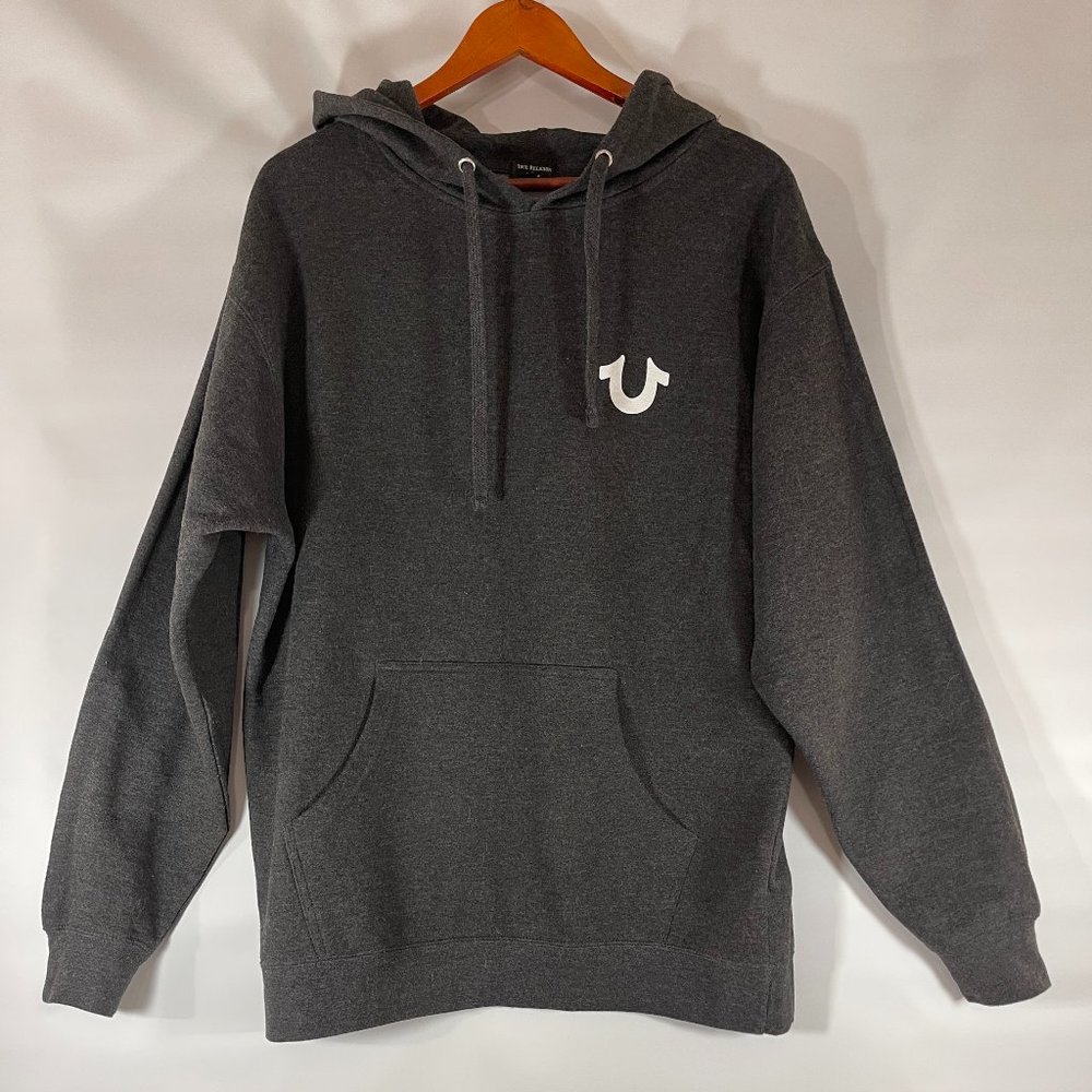 True Religion Hoodie Gray Sz L - Picture 6 of 9